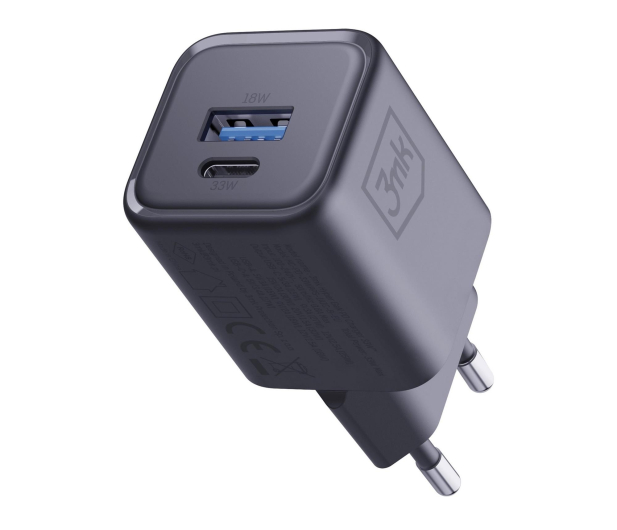 3mk Hyper Charger PD 33W GaN QC4+ PPS AFC FCP SCP 1A1C Black - 1517230 - zdjęcie 3